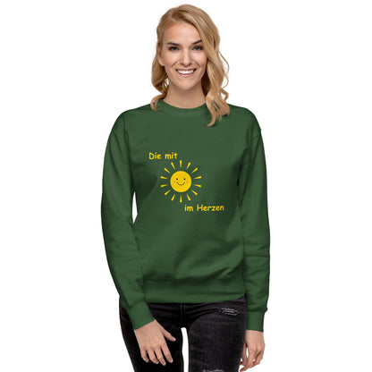 Unisex-Premium-Pullover Die mit Sonne im Herzen