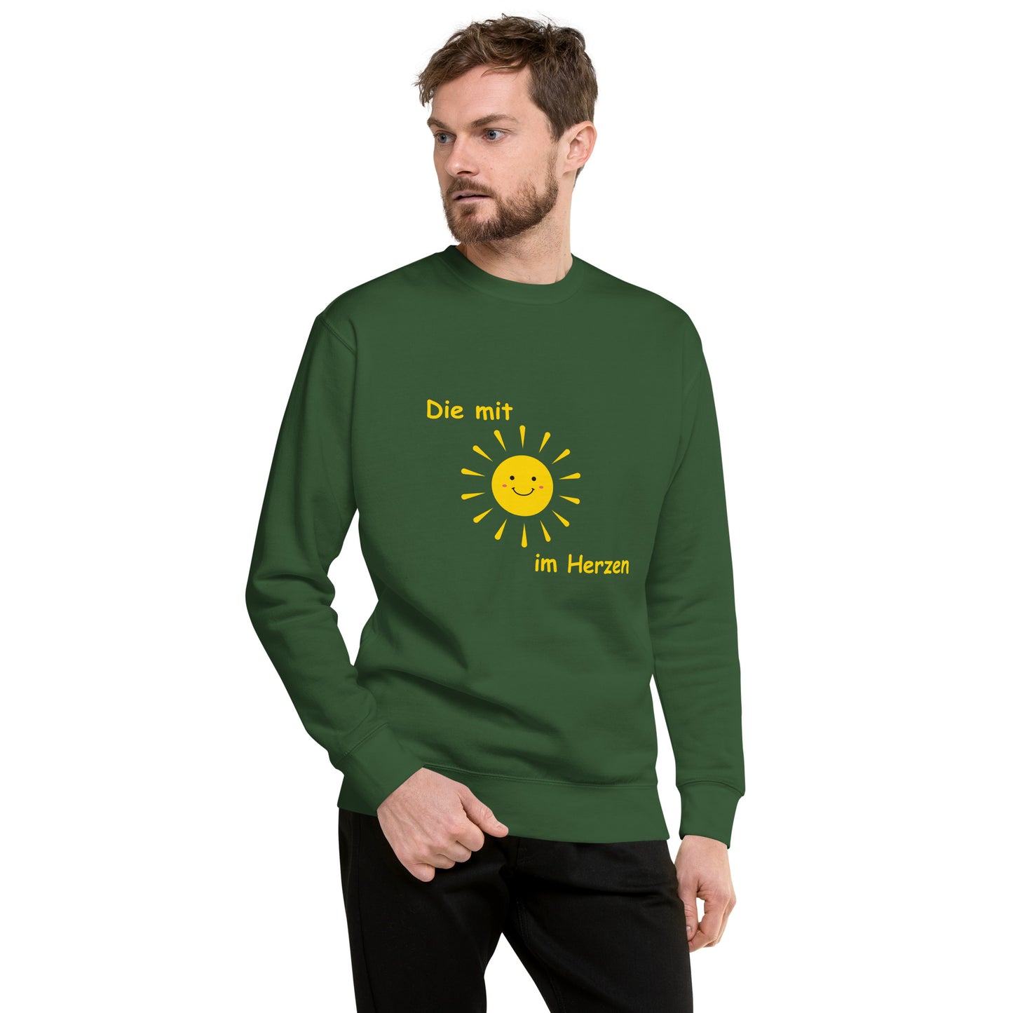 Unisex-Premium-Pullover Die mit Sonne im Herzen