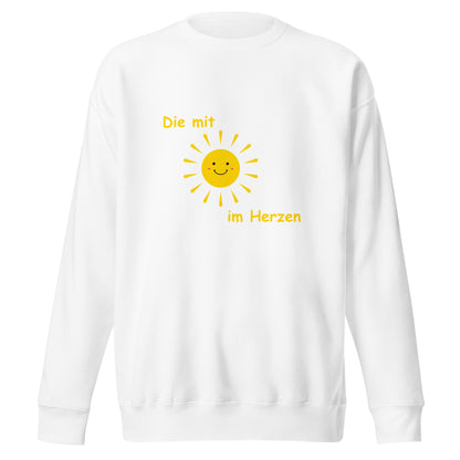 Unisex-Premium-Pullover Die mit Sonne im Herzen