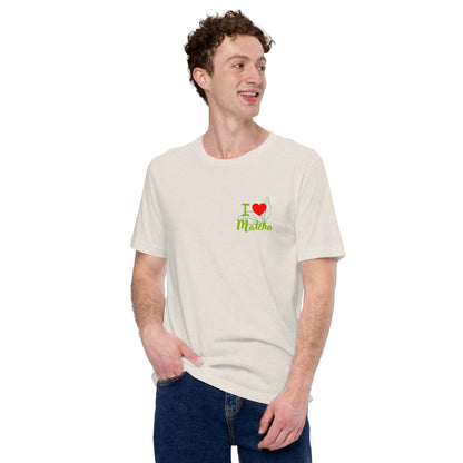 Unisex-T-Shirt - I Love Matcha