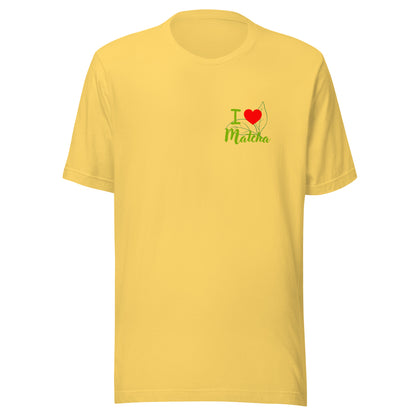 Unisex-T-Shirt - I Love Matcha